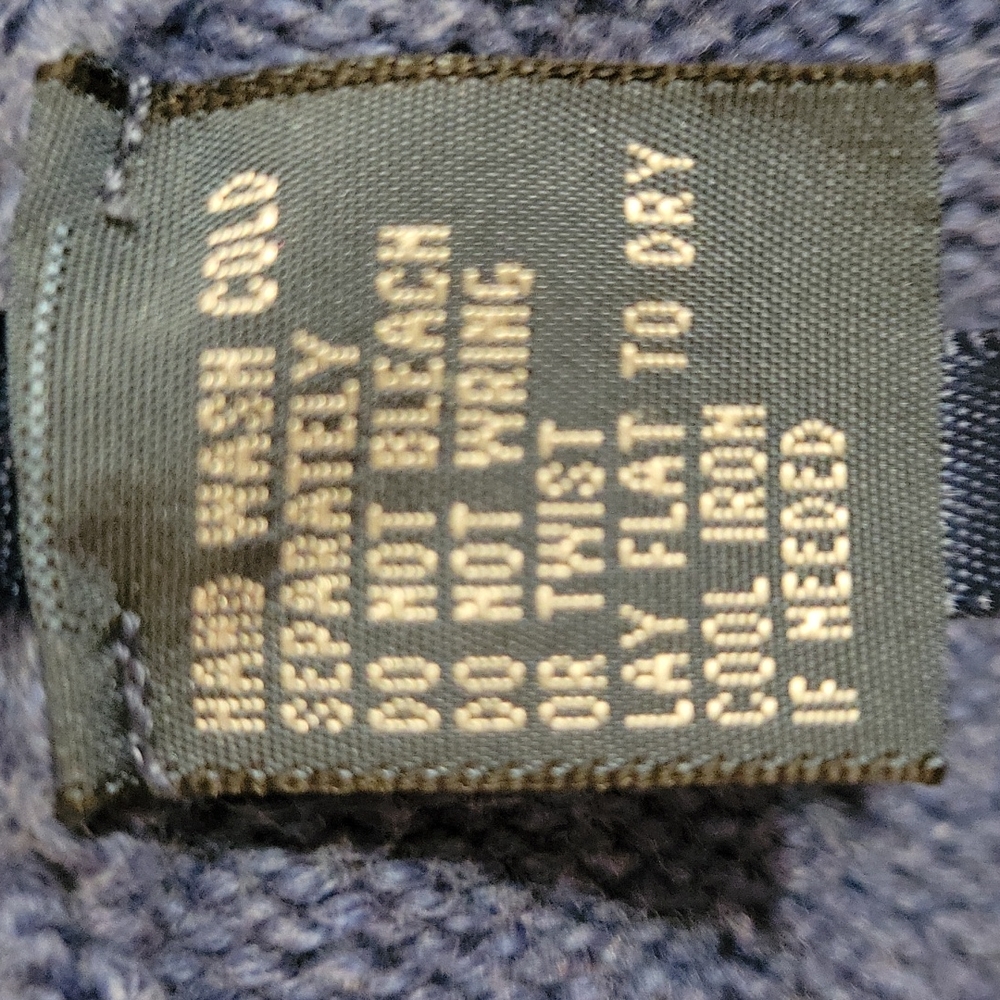 Polo Ralph Lauren Large Blue Quarter Zip Sweater - Picture 6 of 6
